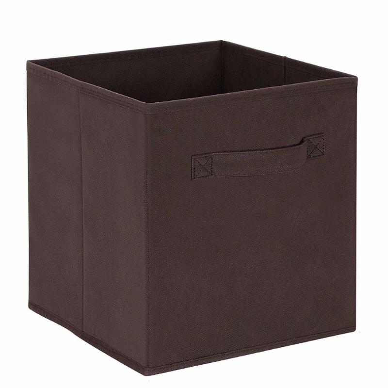 

new Cube Non-woven Fabric Folding Storage Bins for books Underwear Bra Socks clothes Organizer toys Storage box Large Baskets