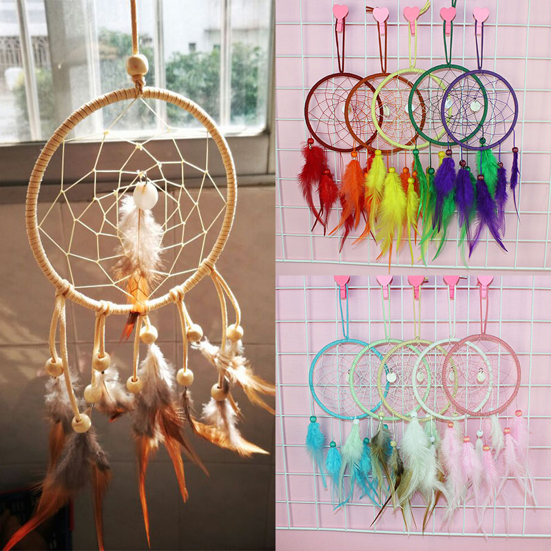 

New Dreamcatcher Hot Sale 14 Colors Ornaments Beautiful Craft Dream Catcher Kits Popular DIY Materials Kits 1Set Handwork