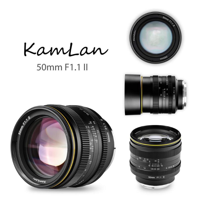 

Kamlan 50mm F1.1-F16 II APS-C Large Aperture Manual Focus Lens for NEX for EOS-M FUji M4/3 Cameras 8 elements in 6 groups
