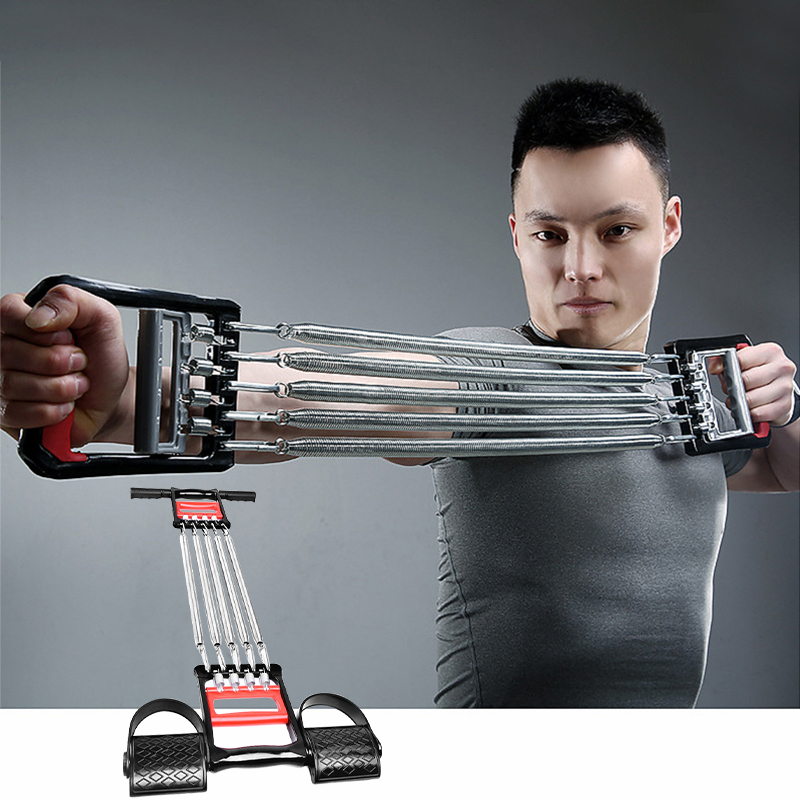 

Spring Hand Gripper Pedal Arm Chest Expander Fitness Tension Puller Stainless Steel Muscles Exercise Breast Training Puller