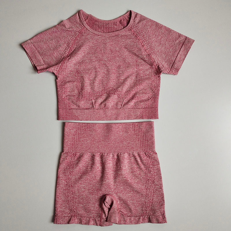 

Short sport femme Gym Elastic Push Up Yoga Shorts Running Shorts Women Gym Slim Fit Fitness Workout Activewear Yoga Top, Wine red shorts