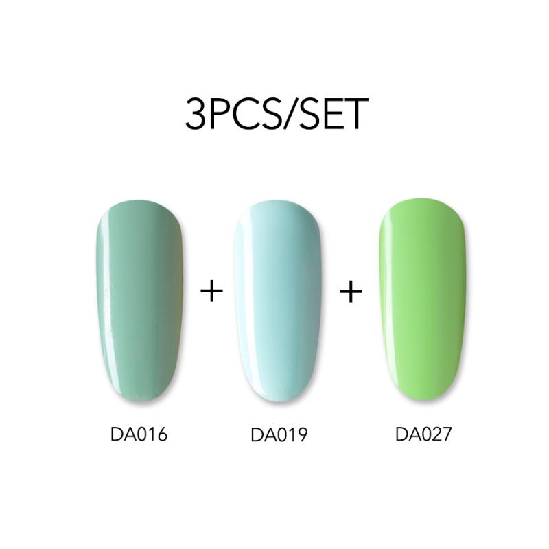 

3PCS/Set Pure Color UV LED Gel Nail Polish Long-lasting Bright Soak off Varnish Gel Lacquer White Black Red, Da038da045da052