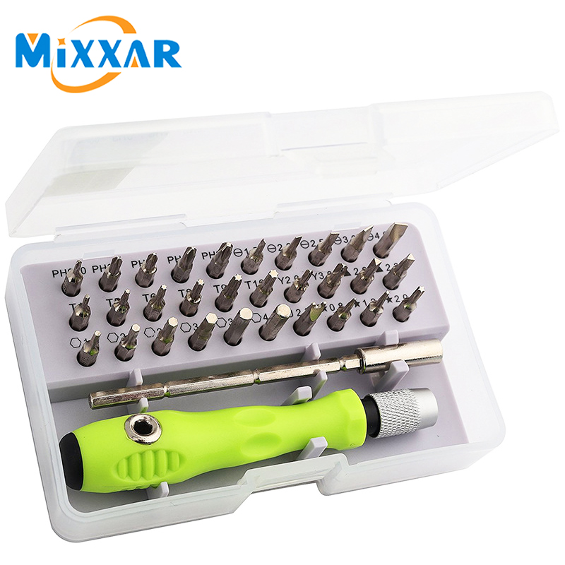 

Dropshipping 32 in 1 Mini Magnetic Screwdriver Set Precision Screwdriver Set Phone Camera Maintenance Tool Stock in US,RU