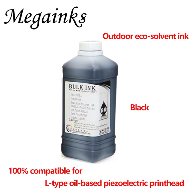 

One bottle DX5 DX7 XP600 TX800 Outdoor eco Solvent Ink for DX5 DX7 XP600 TX800 L type oil based piezoelectric printhead