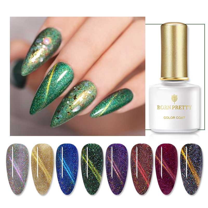 

BORN PRETTY Magnetic 3D Cat Eye UV Gel Nail Polish 6ml Chameleon Soak Off UV LED Gel Varnish Magnetic Nail Art Design, Bp-tm01