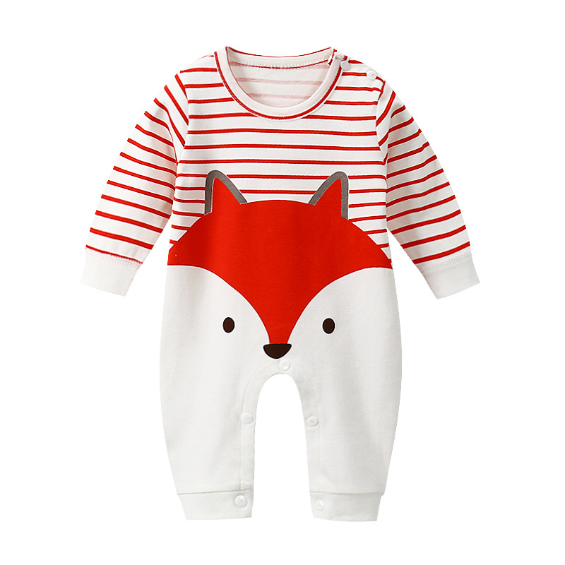 

3-24m boys/girls romper suit 2020 autumn winter pajamas 100% pure cotton kids cartoon Bodysuit children's Tracksuit kids clothes, As picture12