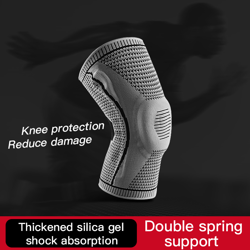 

Thickening Knitting Football Volleyball Extreme Sports Knee Pads Brace Support Protect Cycling Knee Protector Kneepad Rodilleras, Bk