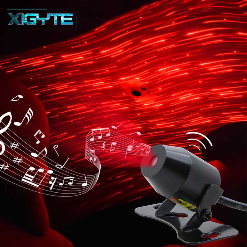 

Car Atmosphere Ambient Star Light DJ Colorful Music Sound Lamp Remote Control Spotlight Voice Control LED Light USB Accessories