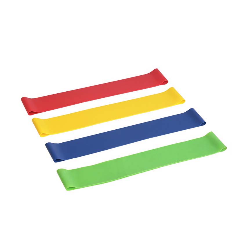 

Gym Yoga Training Exercise Fitness Latex Legs Running Workout Booty Mini Handle Resistance Bands Set of 5pcs