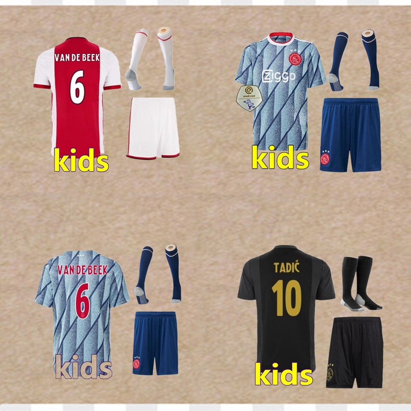 

Ajax kids football kits 20 21 soccer jersey 2020 2021 kids new 20 21 football kits ajax football jerseys shirt maillot de foot socks, Black