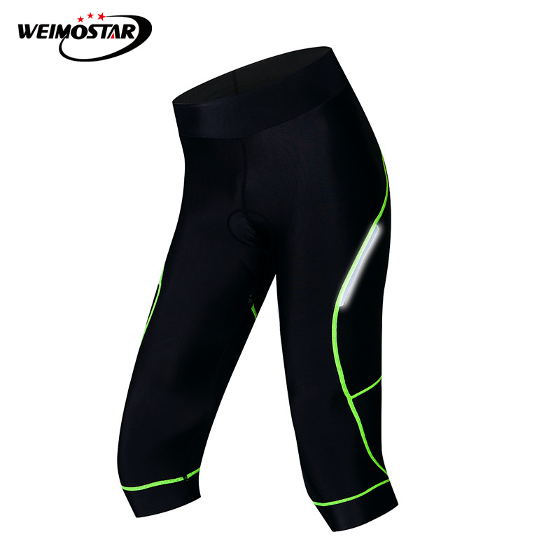 

Weimostar 2020 Cycling Shorts 4D Gel Pad Outdoor Sport Riding Tight Bicycle Trousers Reflective MTB Bike Shorts culote ciclismo, Black