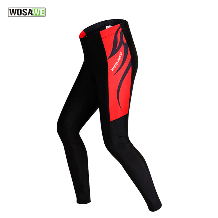 

WOSAWE Men Cycling Pants Bicycle Tights Sportswear Women Bike Riding Cycling Clothing Padded Tight Pants Trousers Ciclismo Bici, As pic