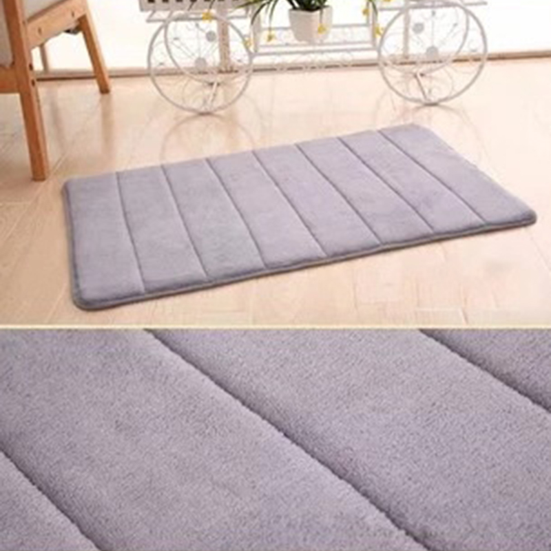 

50*80cm Bath Mat Bathroom Carpet Water Absorption Rug Shaggy Memory Foam Bathroom Mat kitchen Floor tapis salle de bain
