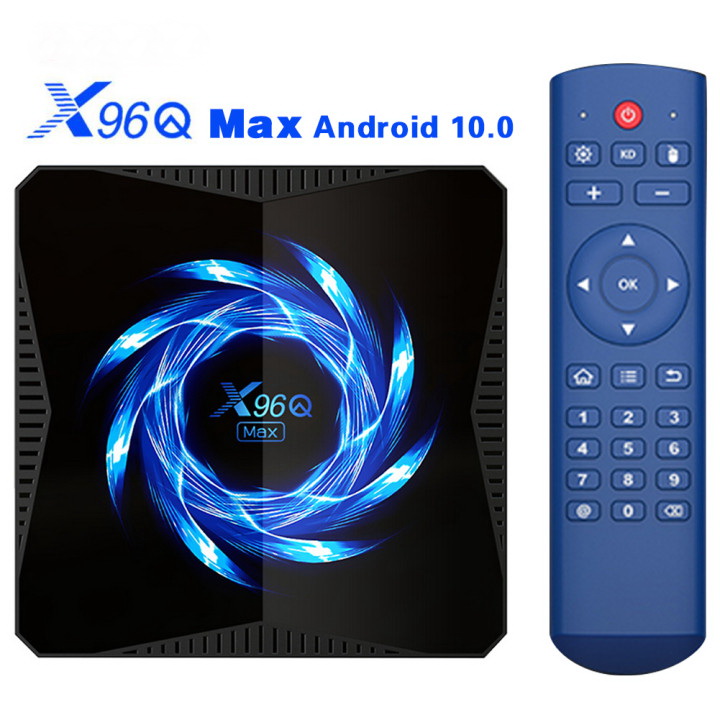 X96Q最大4G 32Gスマートテレビボックスアンドロイド10 TVボックスサポート2.4G5GデュアルWiFi 6K Google Voice Assistant 4K BT5.0