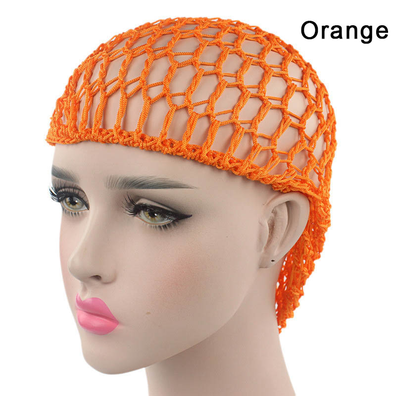 

Newly 1 Pcs Women Lady Hair Net Hat Cap Crochet Design Breathable Accessory Sleeping DOD886, Burgundy