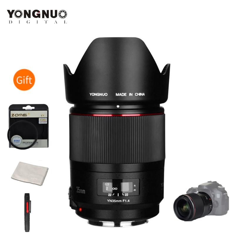 

YONGNUO YN35mm F1.4 Wide-Angle Prime Lens Full Frame Lense for Canon DSLR Cameras 70D 80D 5D3 MARK II 5D2 5D4 600D 7D2 6D 5D