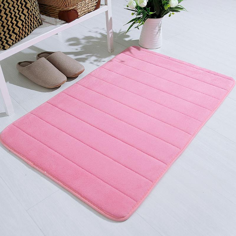 

Absorbent carpet kitchen living room Soft Memory Foam Mat Bath Bathroom Bedroom Floor Shower rugs china stripe Decor 40x60 F1016, Bw