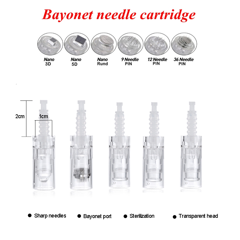 

1/3/5/7/9/12/36/42/nano pins bayonet Micro Needle Cartridge for Derma pen N2 M5 M7 Skin MTS