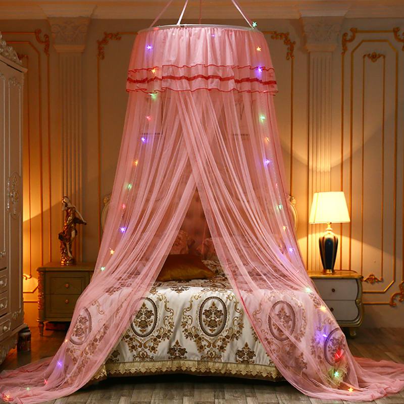 

Polyester Mesh Hung Dome Mosquito Net Bed Canopy Princess Decor Fits Crib Summer Supplies