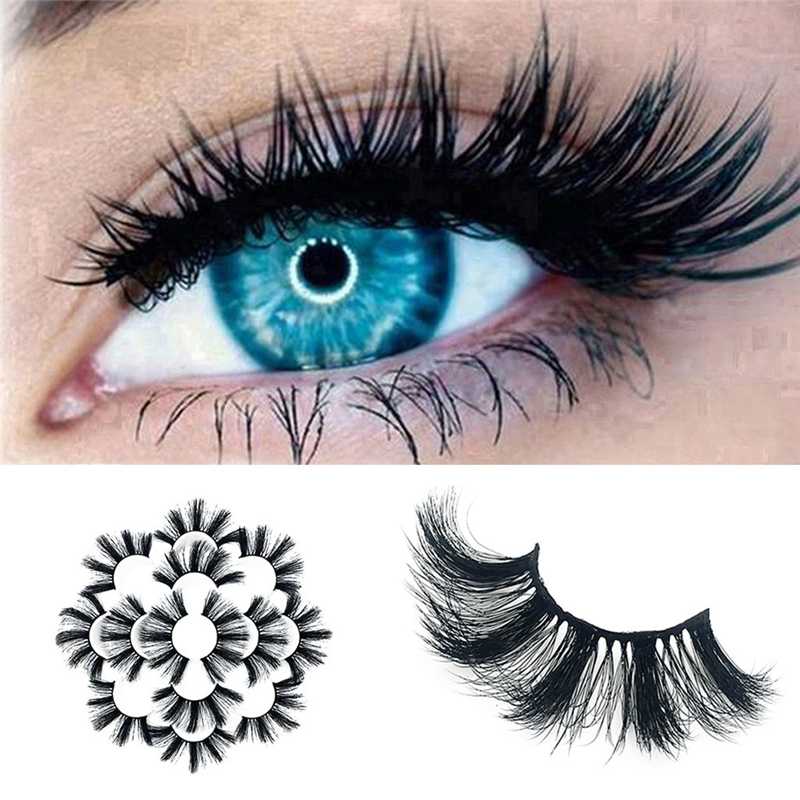 

7Pair Luxury Cilios 8D False Lashes Fluffy Strip Eyelashes Long Natural Party Eyelash Extension Individual G0429 20 45