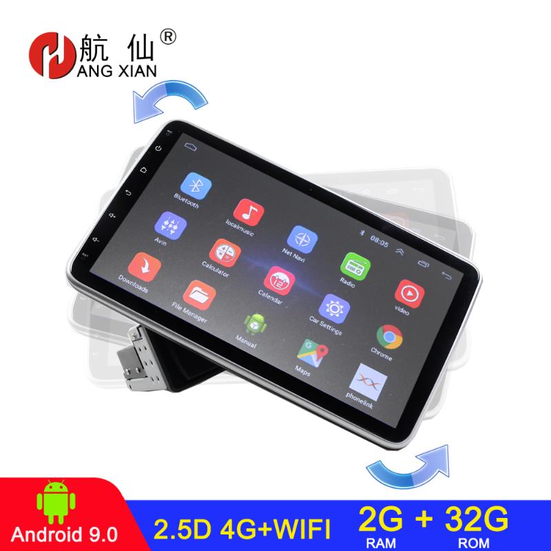 

10.1 inch Android 9.1 Car Radio Multimedia Video Player 2+32G 4G/WIFI Car Stereo GPS Navigation Rotation Universal