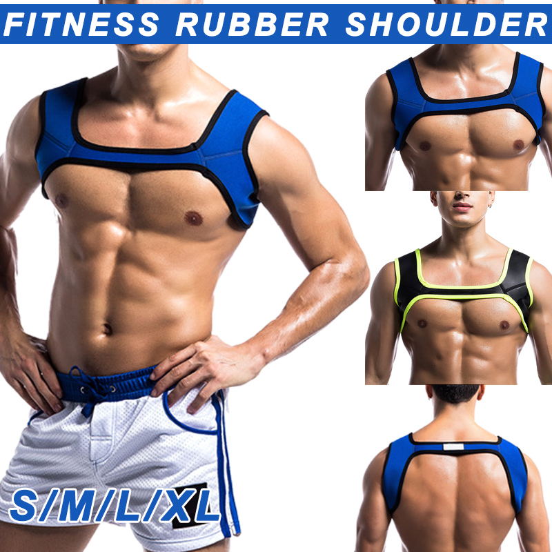 

Hot Sale Men Shoulder Support Harness Sport Fitness Training Shoulder Neoprene Protectors N66, Blue
