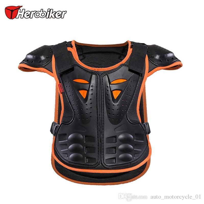 

HEROBIKER Kids Armor Motocross Protect, Child Skiing Skating Spine Shoulder Chest Guard Mesh cloth fit 4~10 year olds M- 201