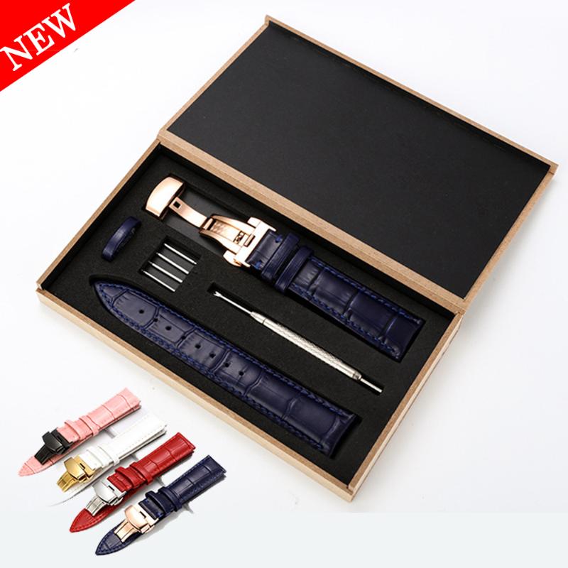 

Watch Strap 12 13 14 15 16 17 mm Watch band universal genuine Leather Bands Strap Smooth Stainless Steel pin buckle