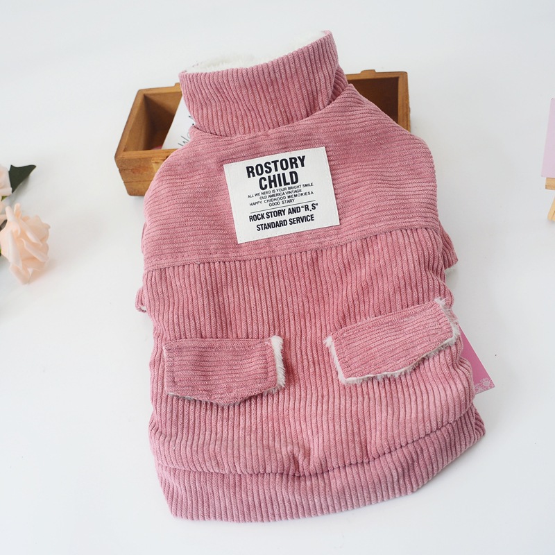 

Pet Clothing Cat Dog Casual Hooded Winter Jackets Warm Thick Coats Pet Apparel 2 Colours, Pink