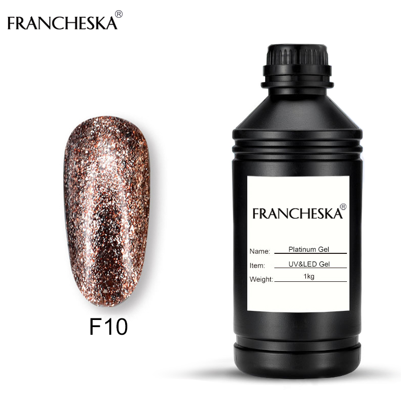 

gel nail polish 1KG bing glitter platinum gel lakiery hybrydowe oje gellak semipermanente soak off unha Long-lasting Lacquer, 1 kg base coat