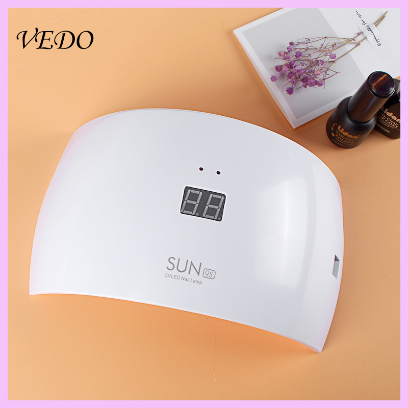 

SUN9S 24W Nail Lamp USB Portable Nail Dryer Intelligent Sensor UV LED Lamps For Curing Gels Varnish Home Use Art Tools, Whitepink