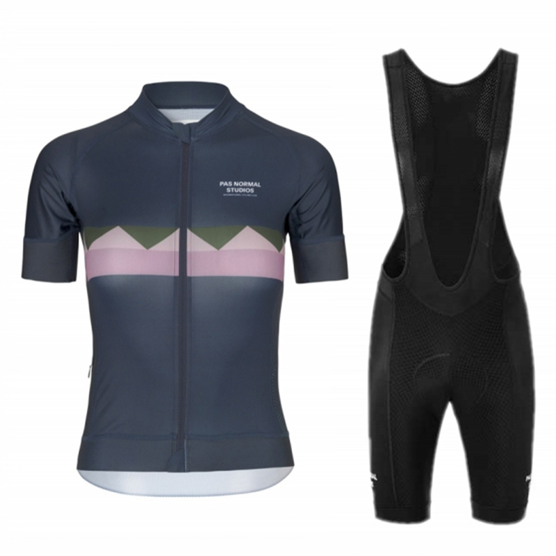 

Men Short Sleeve Cycling Jersey Set PNS Riding Bike Shirt Kit MTB Cycling Clothing Bib Pants Set Summer Non-slip Wear, Cycling set 2