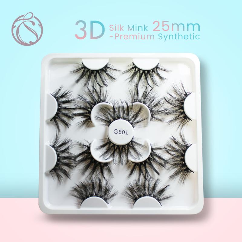 

25mm Eyelashes Wholesale Mink Lashes 3d Faux Mink Eyelashes Lashes Natural False Fluffy Messy 70/140/210pairs