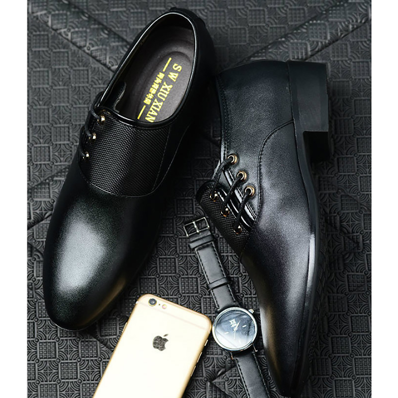 

Dress shoes men luxury cross tied shoes male big size 47/48 solid black loafers men autumn 2020 fashion, Yellow
