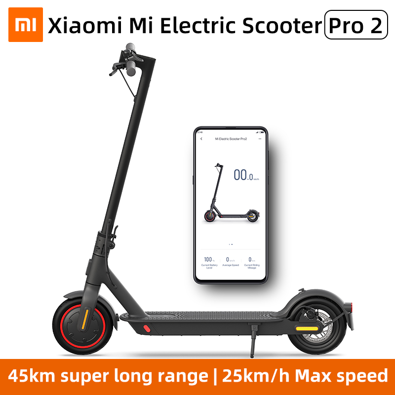 

Xiaomi Mi Electric Scooter Pro 2 Smart E-Scooter Skateboard Mini Foldable Hoverboard MIJIA Pro2 Patinete Adult 45km Battery