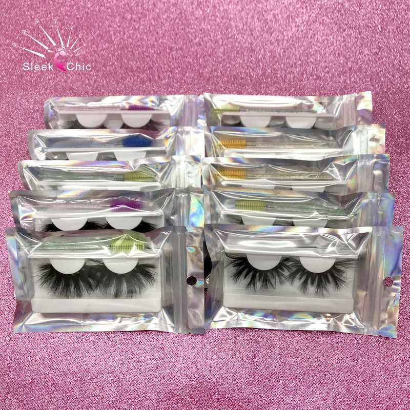 

30/40/50 Pairs Mink Eyelashes Wholesale With Packaging 25mm Lashes Mink Lashes Bulk Eyelashes Package Handmade False