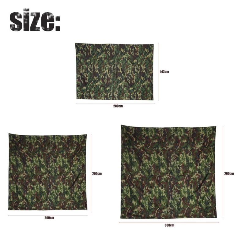 

Portable Camouflage Tent Tarp Ultralight Camping hunting Shelter Waterproof Tarp awning tent Outdoor Camping Survival