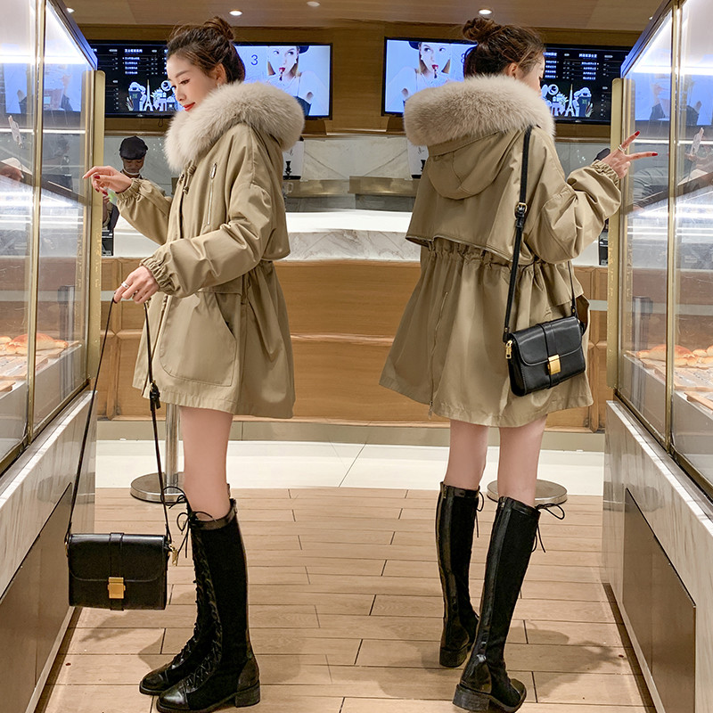 

New Autumn Winter Women Cotton Padded Coat Plus Size Casual Loose Solid Zipper Pockets Hooded Coat For Females Cotton Outerwear, Black