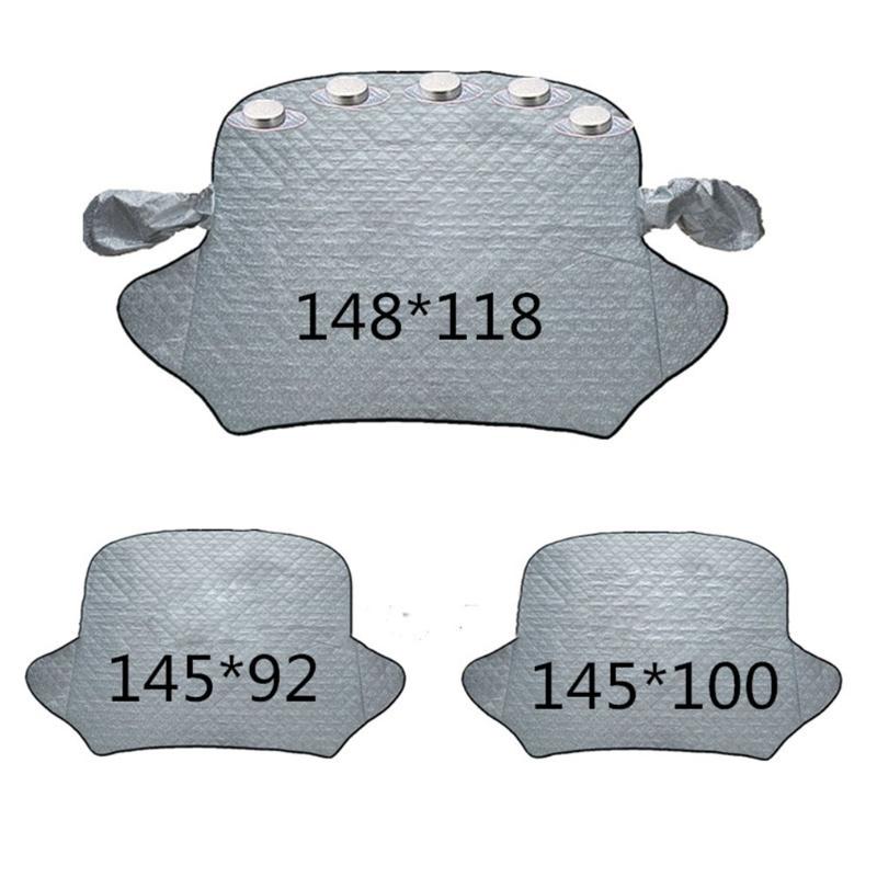 

Winter Car Windscreen Windshield Front Cover Anti Snow Ice Shield Dust Protector Heat Sun Mat Aluminum Foil Surface Layer