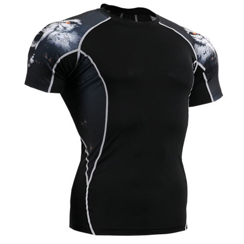 

Life on Track tiger t shirt men brand tighe head printed t shirt mens summer short sleeve running base layer shirts size -4xl, Beige