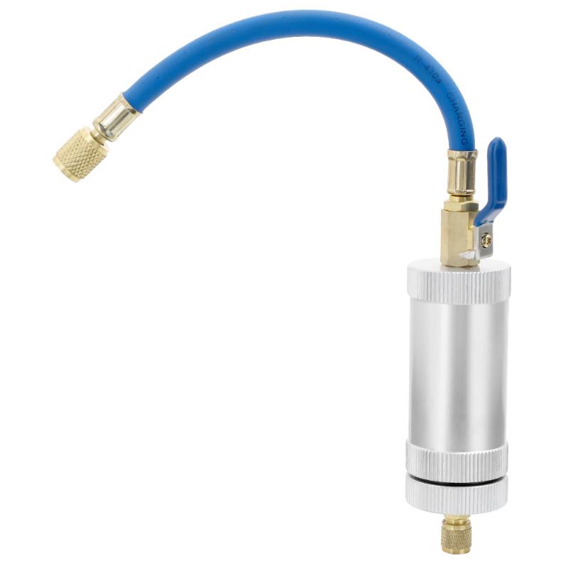 

Oil&Dye Injector R12 R134A R22 Air Conditioning Car Oil Injection Dye Injection 2 Ounce 1/4" Pure Liquid Oil Coolant Filler Tube