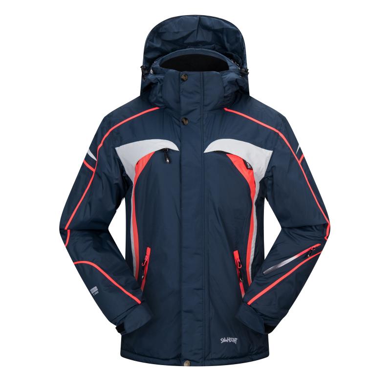 

Winter Ski Jacket Boys Warm Windproof Waterproof Hooded Snowboard Jacket Juvenile Winter Outdoor Cycling Snow, Color1