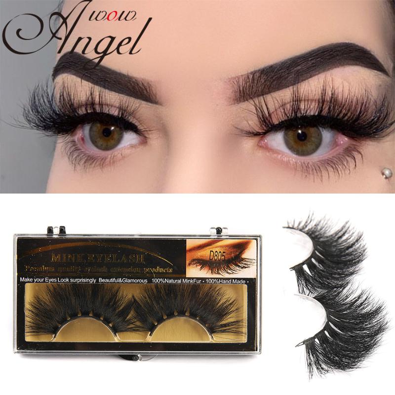 

Wowangel Mink Lashes 3D Mink Eyelashes 100% Cruelty free Lashes Handmade Reusable Natural Eyelashes Popular False Makeup