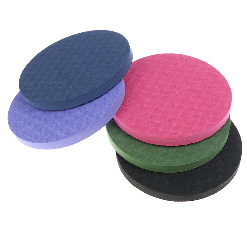 

2PCS/Set Round Knee Pad Yoga Mats Fitness Sprot Pad Gym Protective, Black