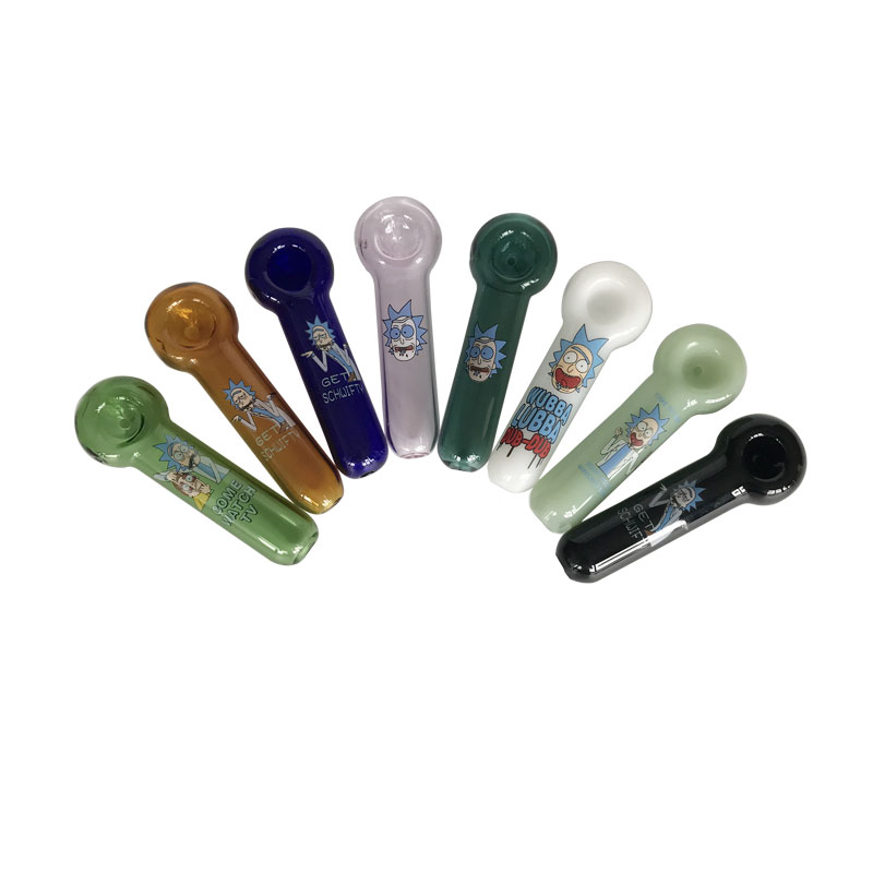 

Glass hand Pipes Cucumber Hand Pipe Heady Glass Pipes Pyrex Spoon Pipe Bongs Oil Nail Hand Pipe Thick Colors for Smoking