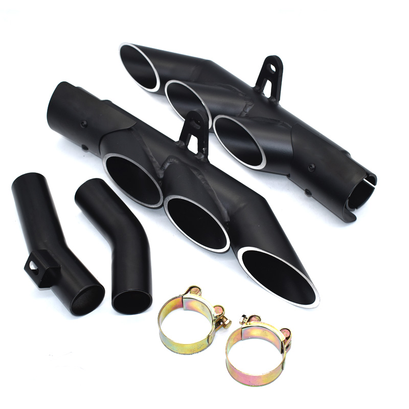 

For Z1000 2010-2020 Motorcycle Exhaust Muffler Middle Pipe Link Connect full system with two exhaust left and right