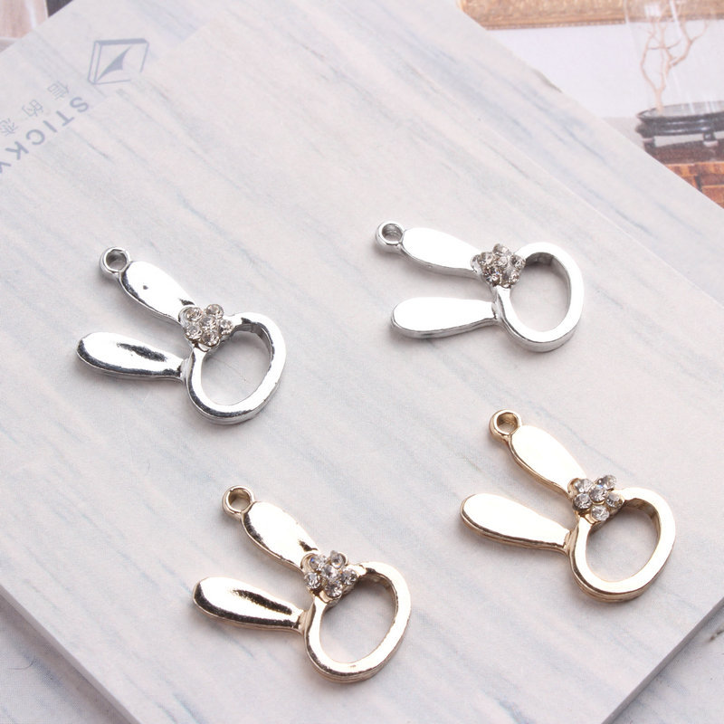 

MRHUANG 10pcs/lot 19*11mm Gold-Color Silver-Color Charms Pendant Fashion Jewelry Accessories for DIY Craft