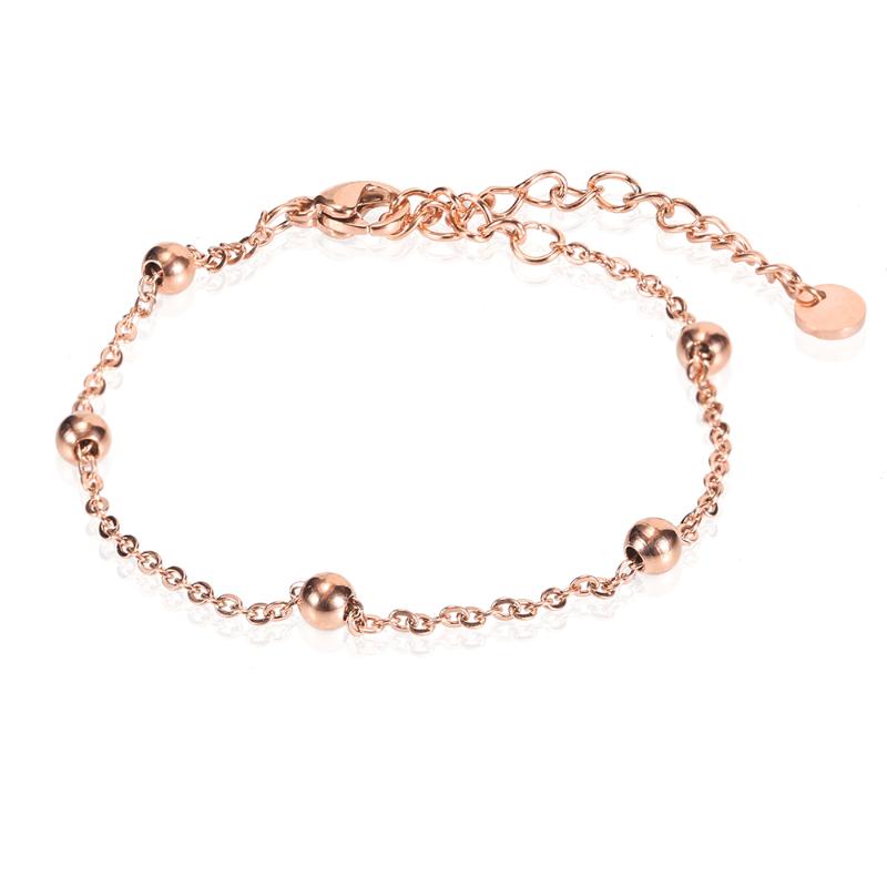 

OUFEI Chain Bracelets Stainless Steel Bracelet Woman 2020 Rose Gold Charm Jewelry Accessories Steel Ball Necklace Jewelry