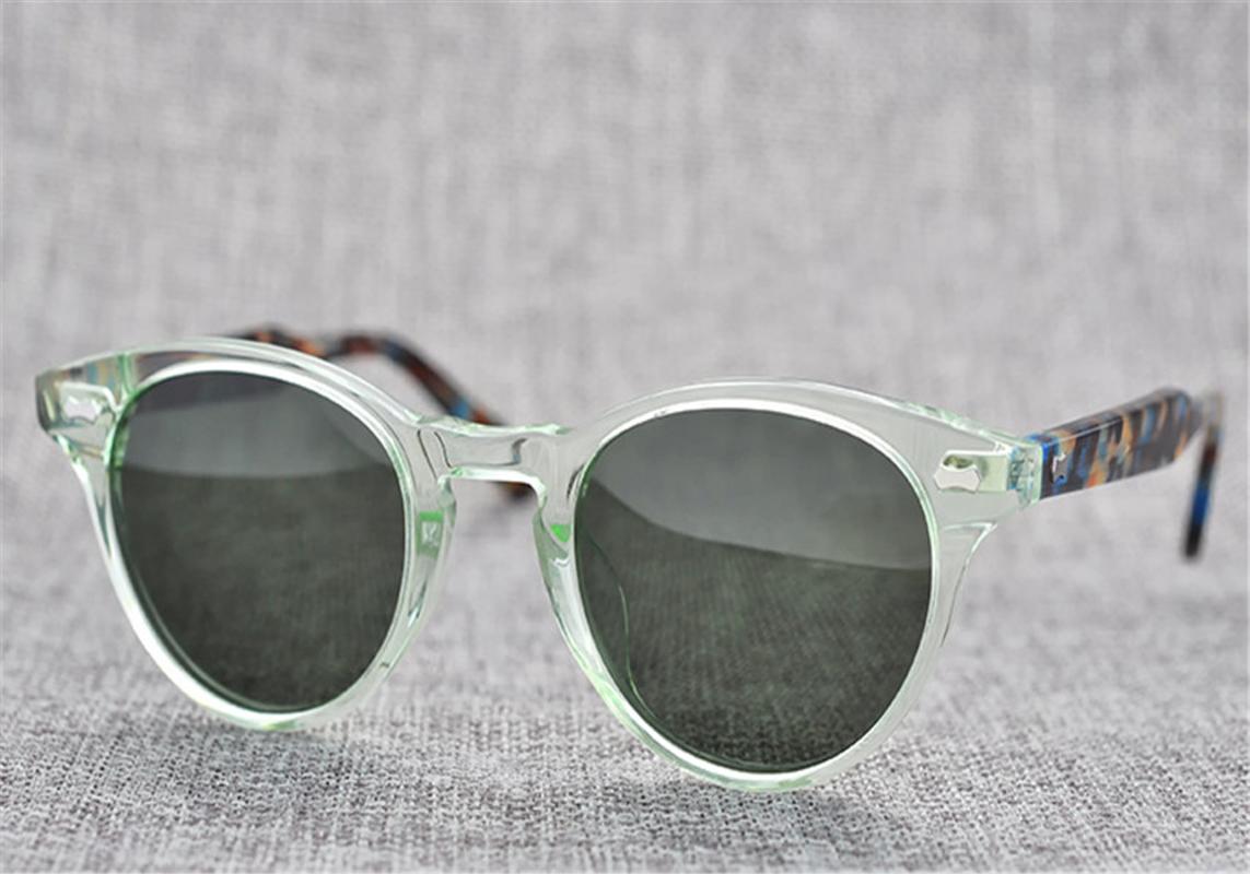 

Handmade Acetate Unisex Vintage Polarized Sunglasses Frame Brand Design Rivets Full Rim Goggle Driver Sunglasses Eyewear Oculos