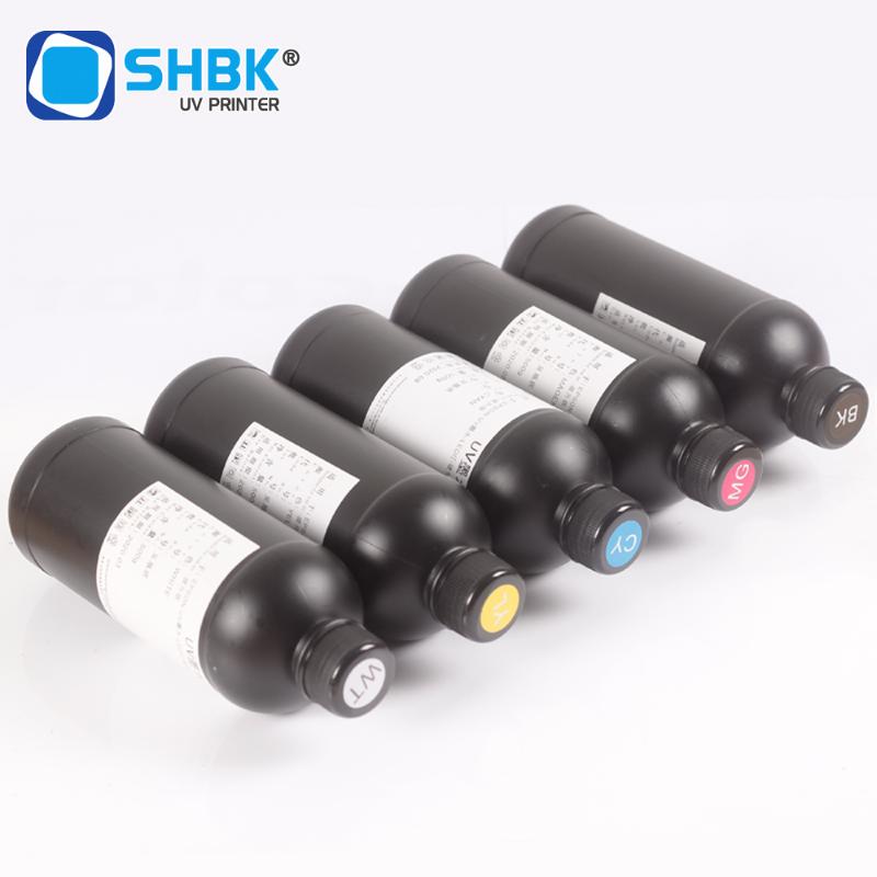 

2500ML UV Ink for DX4 DX5 DX7 DX9 DX11 TX800 XP600 Printhead for A2 A3 A4 UV printer ink 1 set 5 bottles of soft hard